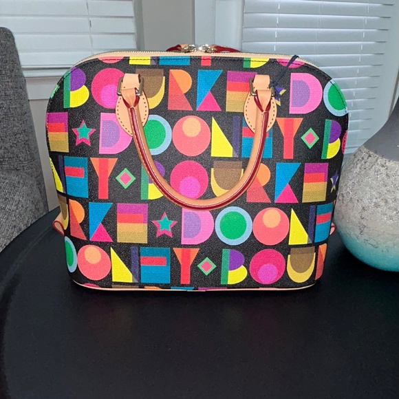 NEW! Dooney & Bourke Art Deco Zip-Zip Satchel (Original Price $308) - Picture 2 of 7